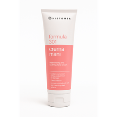Histomer Formula 301 Crema Mani – Regenerating hand cream with SPF in a white and pink tube - E11 Store