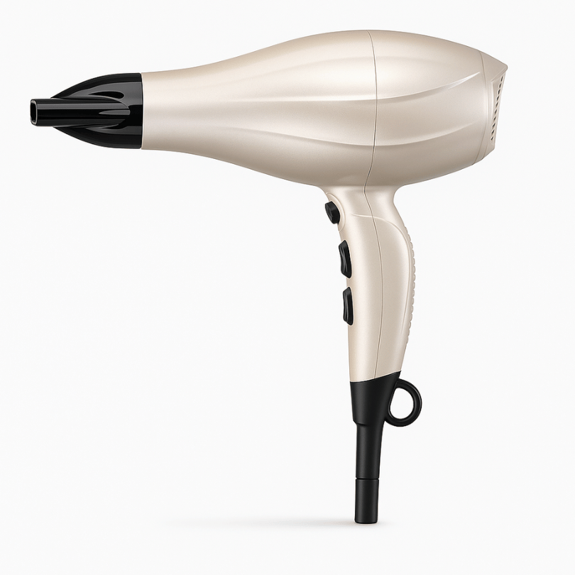 BaByliss Pearl Shimmer 2200W Hair Dryer in a pearl beige finish with black accents