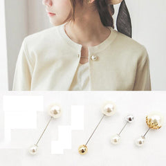 Elegant Faux Pearl Brooch Pins – For Sweaters, Shawls, Cardigans & Dresses