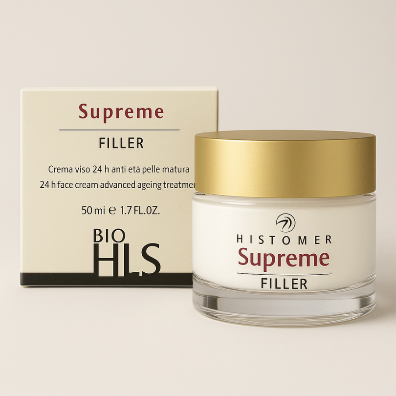 Histomer BIO HLS Supreme Filler Jar with Gold Cap – Anti-Wrinkle Day Cream with SPF10
