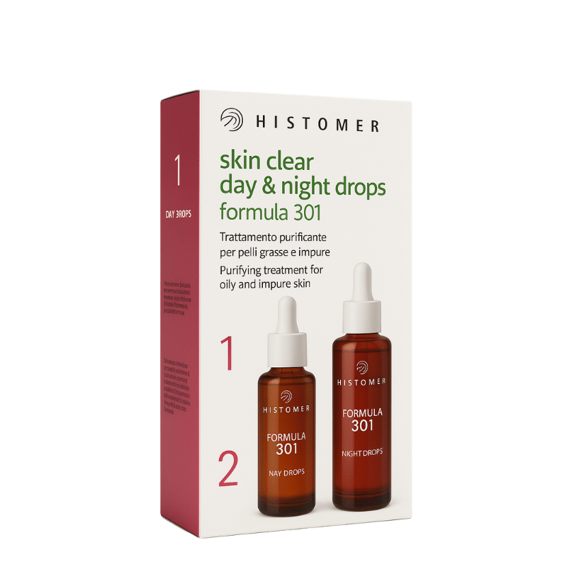 Histomer Formula 301 Skin Clear Day & Night Drops Kit – Dual Skincare for Oily & Acne-Prone Skin