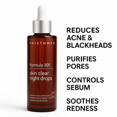 Histomer Formula 301 Skin Clear Night Drops – Nighttime anti-acne serum for oily and blemish-prone skin