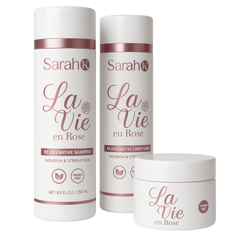Sarah K La Vie en Rose Shampoo, Conditioner & Hair Mask Set