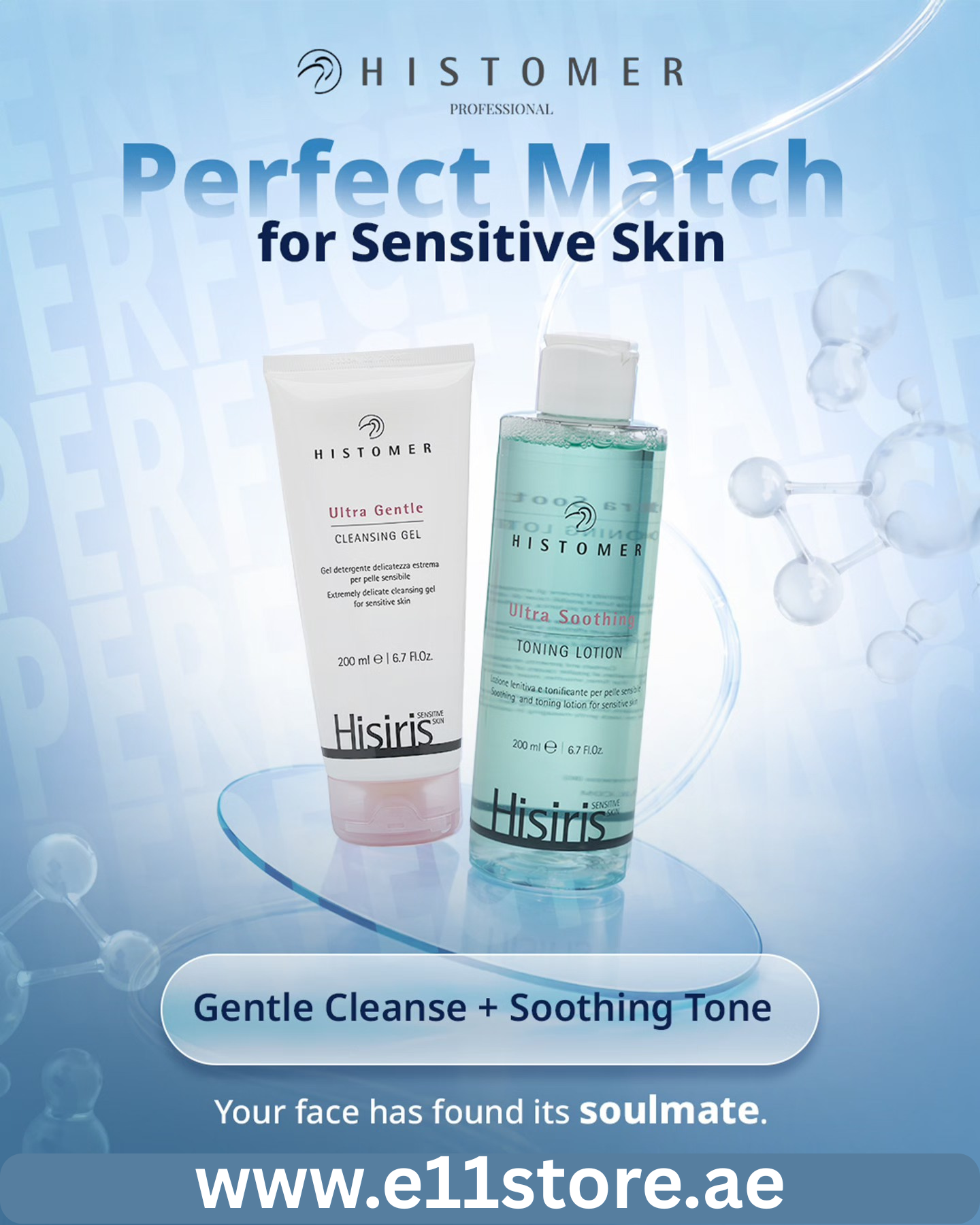 Hisiris Gentle Cleanse and Smoothing Tone | E11 Store