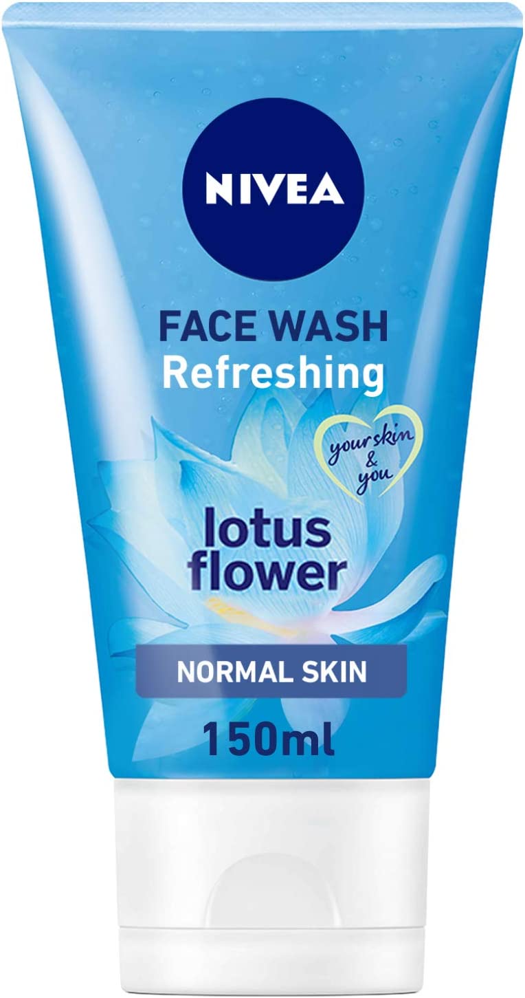 NIVEA Refreshing Face Wash Cleanser - Lotus Flower & HYDRA IQ Technology - Normal Skin - 150ml - E11 Store