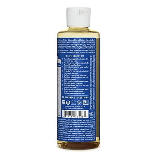 Pure-Castile Liquid Soap (Peppermint, 32 ounce) - Made with Organic Oils