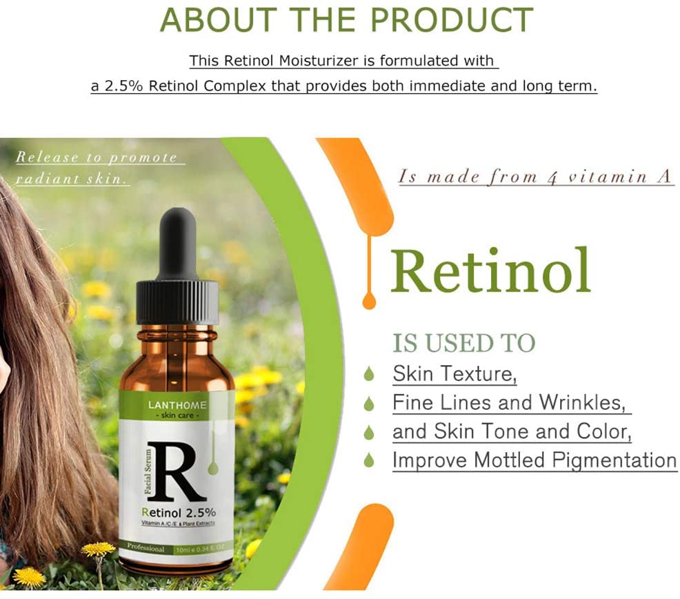Lanthome Retinol 2.5% Vitamin A/C/E Facial Serum - E11 Store