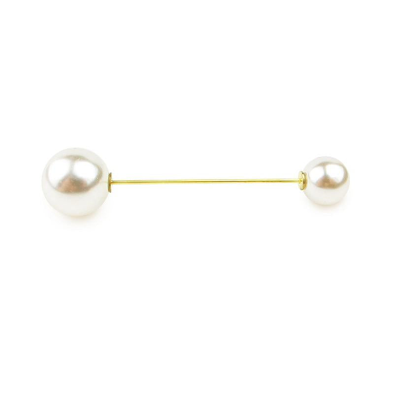 Faux Pearl Brooch Pins For Sweater, Shawl, Clip Dress, Cardigan Collar