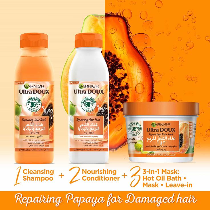 Garnier Ultra Doux Repairing Papaya Hair Food