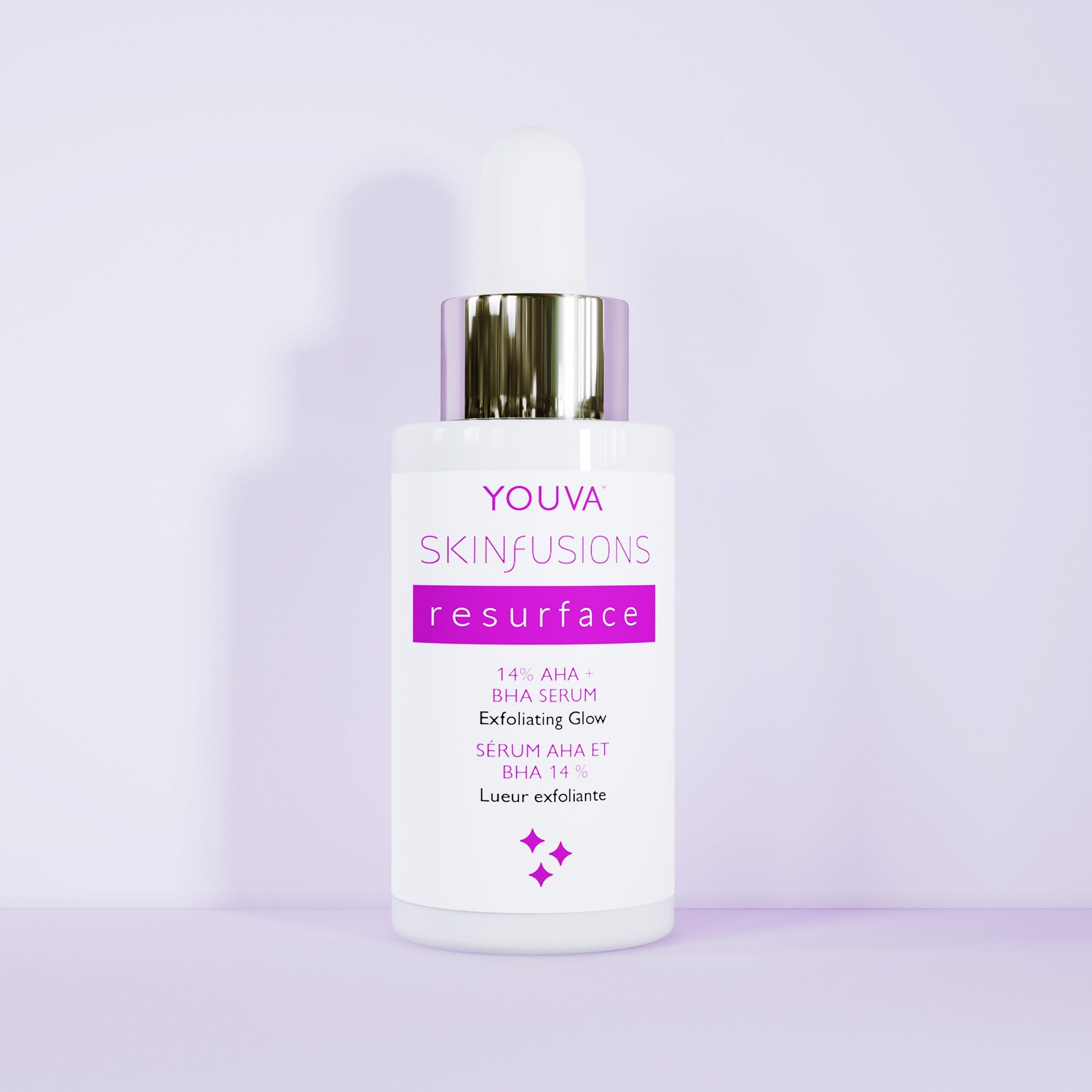 Youva Skinfusions Resurface 14% AHA + BHA Serum - E11 Store
