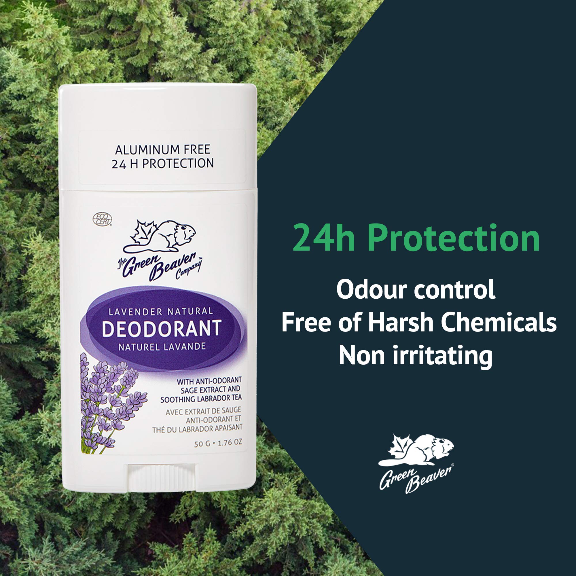 The Green Beaver Company Natural Deodorant Lavender Stick - 50g - E11 Store