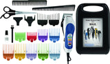 Wahl Colour Pro Corded Clipper Kit, Soft Hairbrush Neck Duster, 12 Colour Coded Guide Combs, Hair Clippers for Men, Head Shaver, Men's Hair Clippers, Easy Home Haircutting, Family Haircuts, White 79300 - 1616  | E11 Store